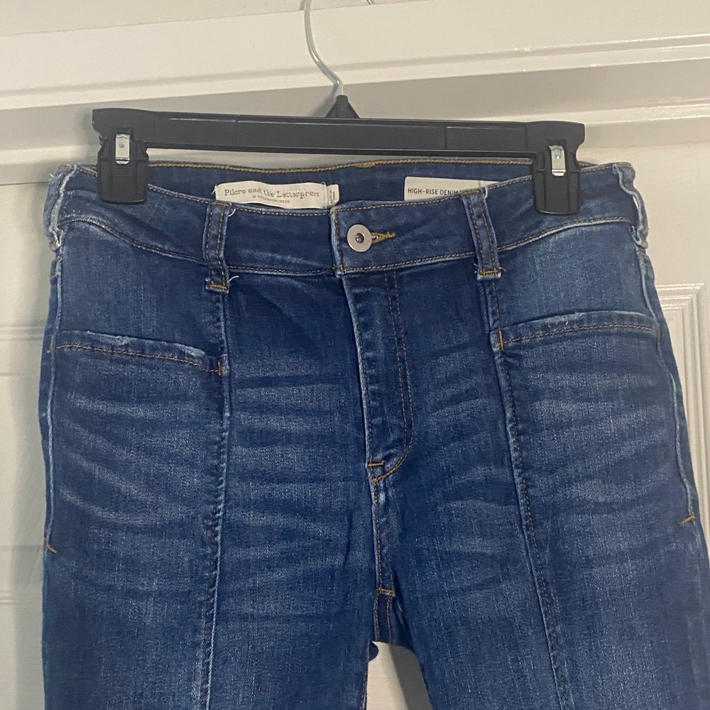 Anthropologie Pilcro and the Letterpress Denim Cropped Jeans. Size 28 petite - Picture 7 of 12